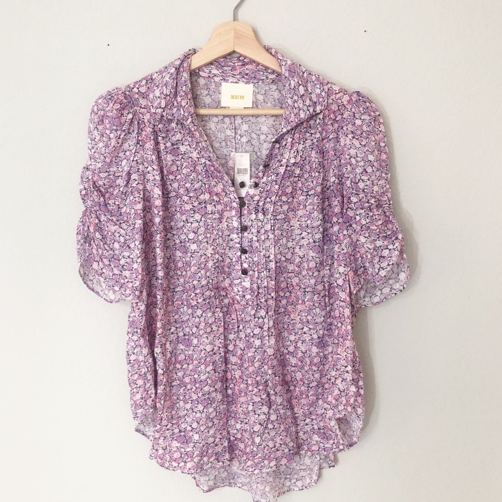 NWT Maeve Anthropologie Floral Blouse